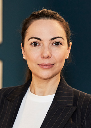 Head shot of Georgia Koufidou interior designer at Peldon Rose